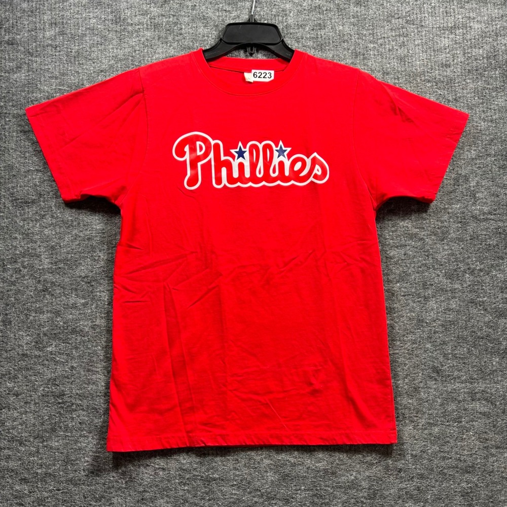 Philadelphia Phillies Nello 00 Red Graphic T-Shirt Mens Medium MLB Baseball Tee